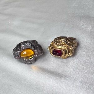 VTG • Chunky Jewel Rings